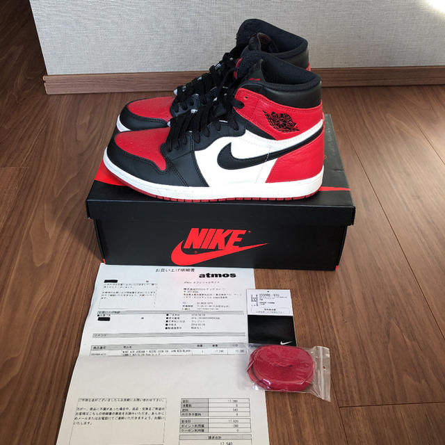 NIKE(ナイキ)のNIKE AIR JORDAN 1 HIGH BRED TOE ナイキ メンズの靴/シューズ(スニーカー)の商品写真