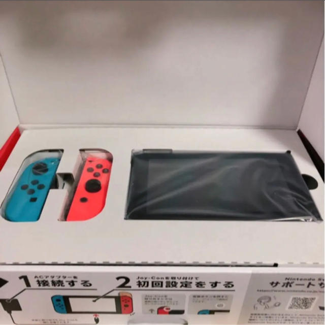 Nintendo Switch - 新型 Nintendo Switch 定価以下！ Joy-Con ネオンブルーの通販 by Sara's
