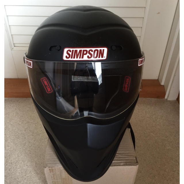 SIMPSON(シンプソン)のSIMPSON シンプソンヘルメットマットブラック ダイヤモンドバック 自動車/バイクのバイク(ヘルメット/シールド)の商品写真