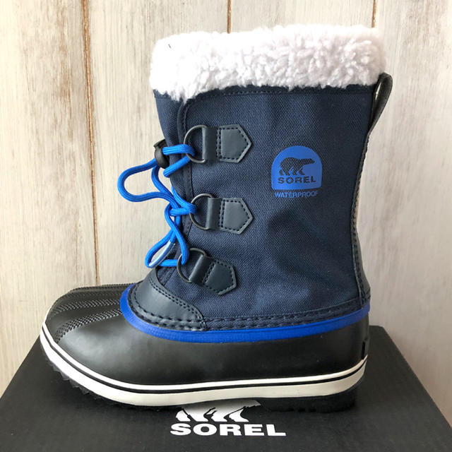 SOREL(ソレル)の★新品正規品★ソレル ユートパックナイロン ウインターブーツ ネイビー20cm キッズ/ベビー/マタニティのキッズ靴/シューズ(15cm~)(ブーツ)の商品写真