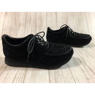 フレッドペリー(FRED PERRY)の美品 フレッドペリー  ブラックスエードレザー(ドレス/ビジネス)