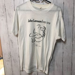john lennon Tシャツ　nハリ  ヴィンテージ (Tシャツ/カットソー(半袖/袖なし))