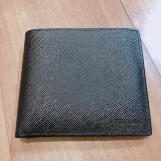 プラダ(PRADA)の【PRADA】SAFFIANO 二つ折り財布 小銭入れ付き NERO（ブラック）(折り財布)