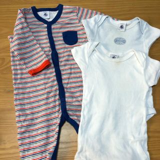 プチバトー(PETIT BATEAU)のプチバトー　ロンパース(ロンパース)