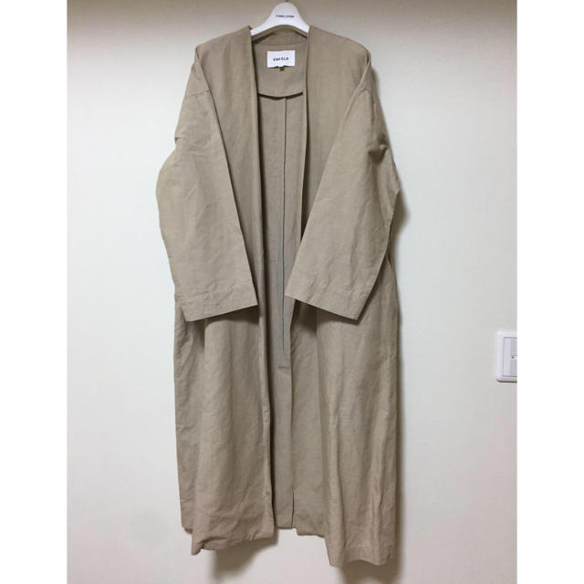 ENFOLD(エンフォルド)のenfold◼︎ペーパーリネンノーカラー コート  レディースのジャケット/アウター(ロングコート)の商品写真