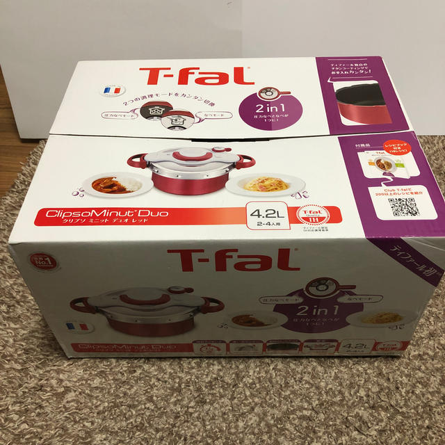 T-fal - T-faL クリプソ ミニット デュオ レッドの通販 by SUN's shop｜ティファールならラクマ