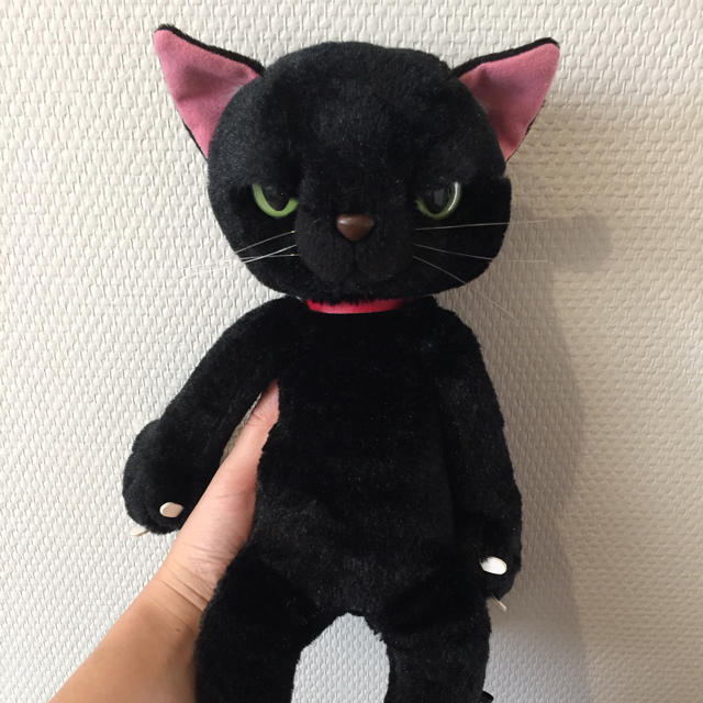 スクラッチ 猫 ぬいぐるみ 黒猫 エンタメ/ホビーのおもちゃ/ぬいぐるみ(ぬいぐるみ)の商品写真