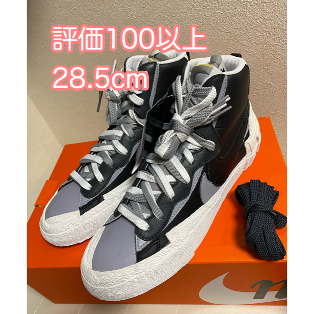 NIKE(ナイキ)の【正規品】Sacai Nike Blazer 2nd Black us10.5 メンズの靴/シューズ(スニーカー)の商品写真