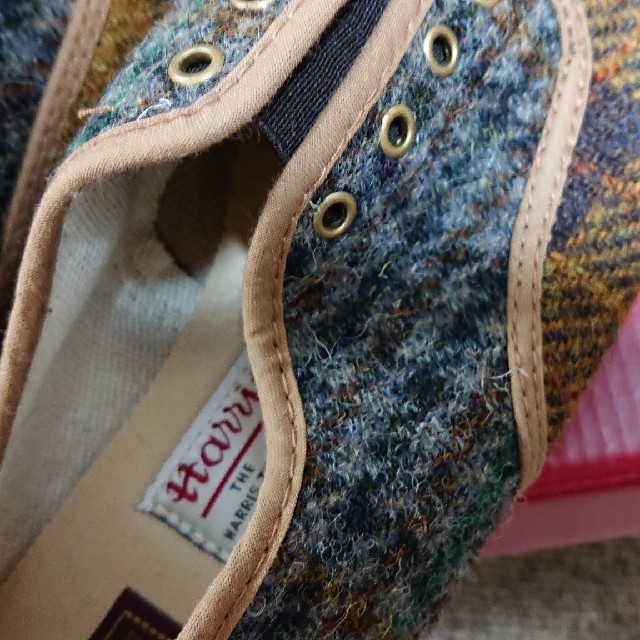 Harris Tweed(ハリスツイード)のハリスツイード/FRANCESCA ツイードスニーカー美品 レディースの靴/シューズ(スニーカー)の商品写真