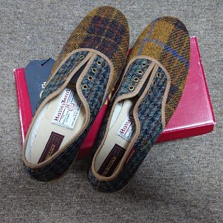 ハリスツイード(Harris Tweed)のハリスツイード/FRANCESCA ツイードスニーカー美品(スニーカー)