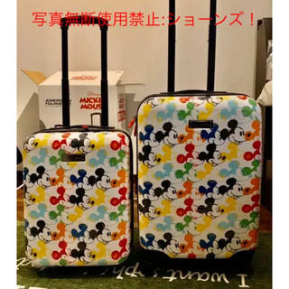 【送料無料】ディズニー ミッキーデザイン スーツケース トランク2個セット