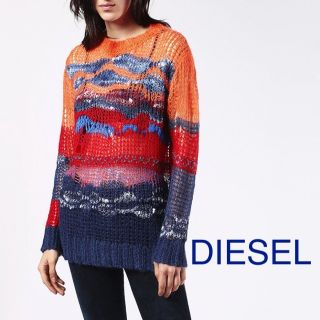 ディーゼル(DIESEL)のディーゼル レディース★マルチカラー ざっくりニット モヘヤ混 ウール混 長袖(ニット/セーター)