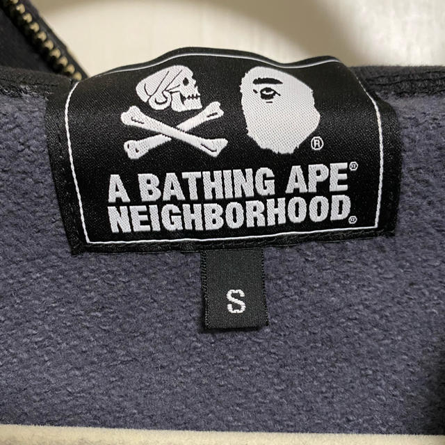 A・BATHING APE NEIGHBORHOODコラボシャークパーカー S