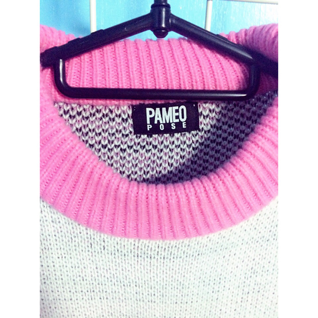 PAMEO POSE(パメオポーズ)のSTAMPED KNIT レディースのトップス(ニット/セーター)の商品写真