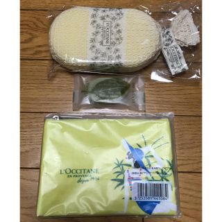 ロクシタン(L'OCCITANE)のロクシタン　ポーチ・ソープ・ボディスポンジセット(バスグッズ)