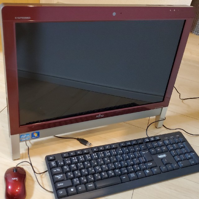 CPUinteli52520Fujitsu 一体型PC ワインレッド esprimo