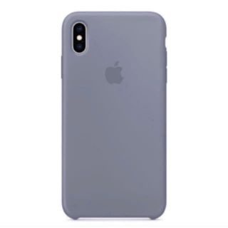 アップル(Apple)のiPoneXS 純正シリコーンケース ラベンダーグレー 新品 ラスト1点(iPhoneケース)