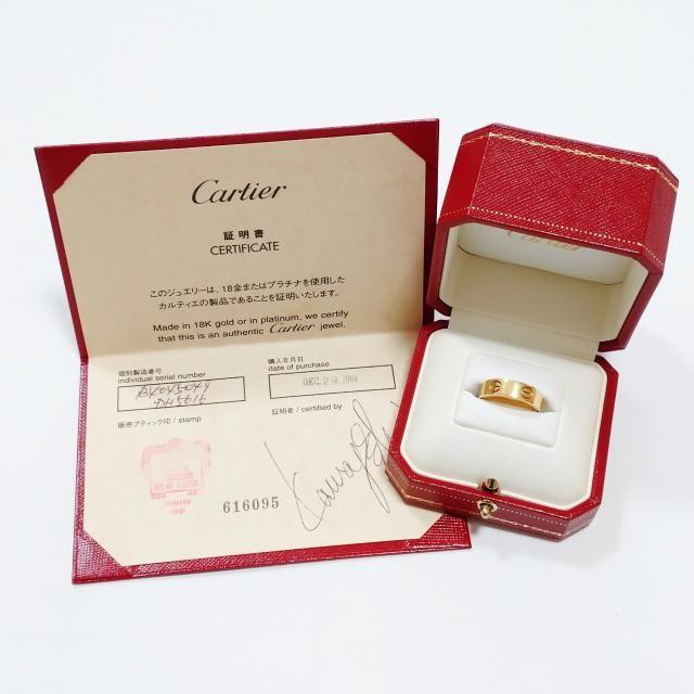 超人気 Cartier - Caltierカルティエ LOVEウェディングリング イエロー ...