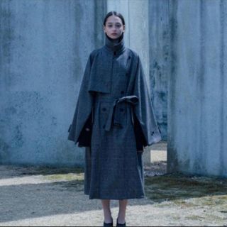 サンシー(SUNSEA)のstein 	LAY OVERSIZED OVERLAP COAT (トレンチコート)