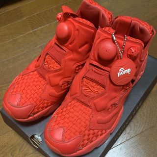 リーボック(Reebok)の赤　ポンプフューリー　23.5(スニーカー)