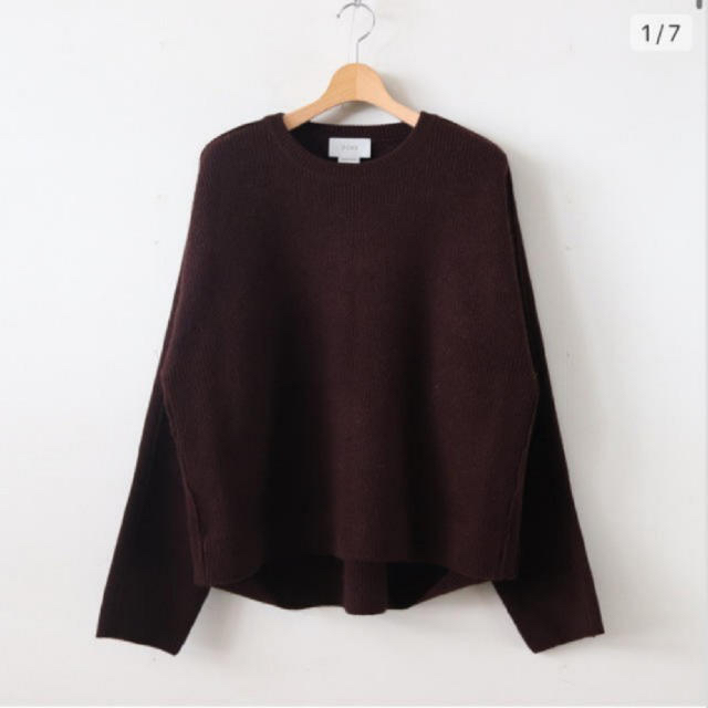 トップス7G ALPACA WOOL CARDIGAN RIB STICH KNIT