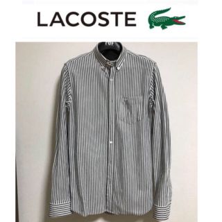 ラコステ(LACOSTE)のシャツ美品】ラコステ SLIM FIT シャツ  ボタンダウンシャツ 長袖シャツ(シャツ)