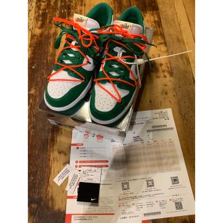 オフホワイト(OFF-WHITE)の【評価50以上】 OFF-WHITE × NIKE DUNK LOW27.5cm(スニーカー)