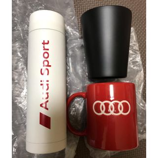 アウディ(AUDI)のアウディ Audi 水筒 マグカップ タンブラー ノベルティ3点セット(車外アクセサリ)