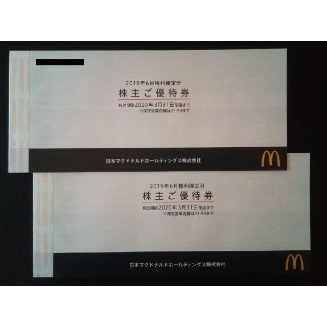 マクドナルド 株主優待券 2冊（6枚x2冊＝12枚） 即日発送可