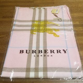 バーバリー(BURBERRY)のBURBERRY　カシミア大判ストール　ピンクチェック(ストール/パシュミナ)