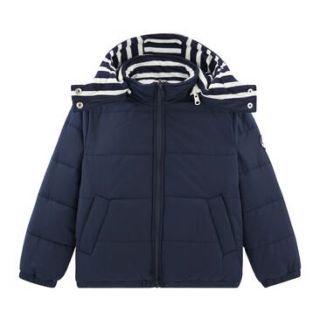 プチバトー(PETIT BATEAU)の新品未使用  プチバトー  フード付き  パフジャケット  4ans(ジャケット/上着)