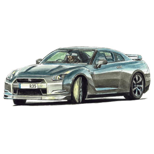 NC-291 GT-R R34/R35限定版画 直筆サイン額装●作家 平右ヱ門 3