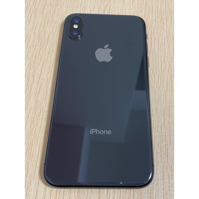 iPhone(アイフォーン)のiPhone X 64GB Black Simフリー スマホ/家電/カメラのスマートフォン/携帯電話(スマートフォン本体)の商品写真