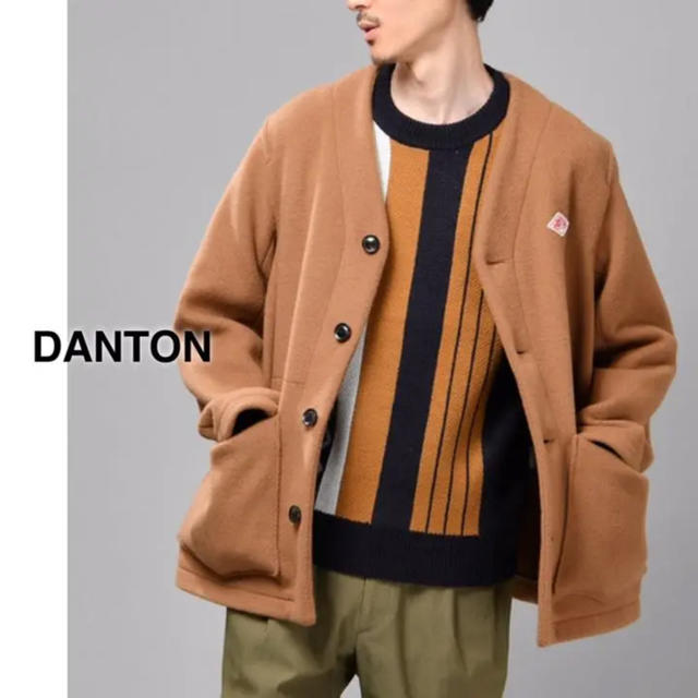 DANTON(ダントン)のDANTON（ダントン）ウールモッサカラーレスジャケット メンズのジャケット/アウター(ノーカラージャケット)の商品写真