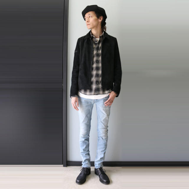 LOUNGE LIZARD(ラウンジリザード)の17SS【ラウンジリザード】ハイパワースキニー デニム1 品番6849 メンズのパンツ(デニム/ジーンズ)の商品写真