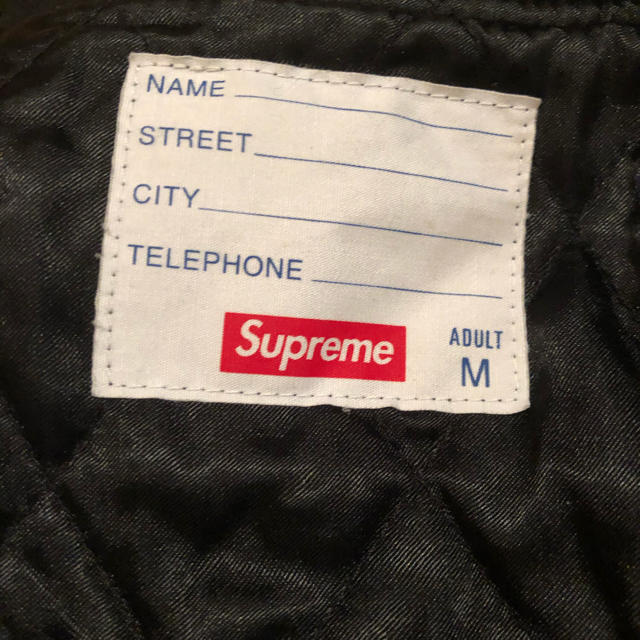 Supreme(シュプリーム)の18F/W Supreme motion logo varsity jacket メンズのジャケット/アウター(スタジャン)の商品写真