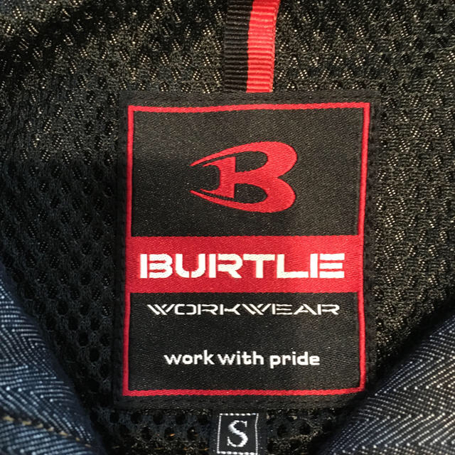 BURTLE(バートル)のBURTLE★バートル★Sサイズ インディゴ デニム調作業着(上) メンズのメンズ その他(その他)の商品写真