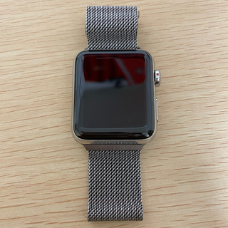 アップルウォッチ(Apple Watch)のApple Watch Series 3  42mmステンレスモデル(腕時計(デジタル))