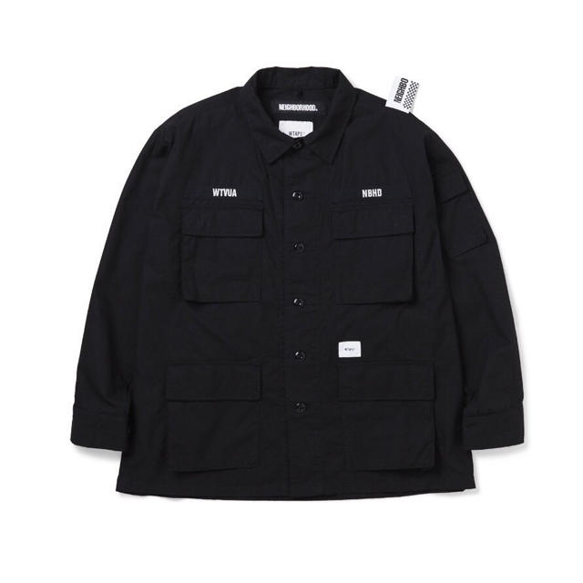 L】Wtaps × Neighborhood Jungle LS Shirt-