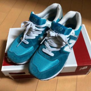 ニューバランス(New Balance)のニューバランス574 ブルー【1月末処分予定】(スニーカー)