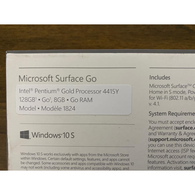 ×無線Surface Go 1824