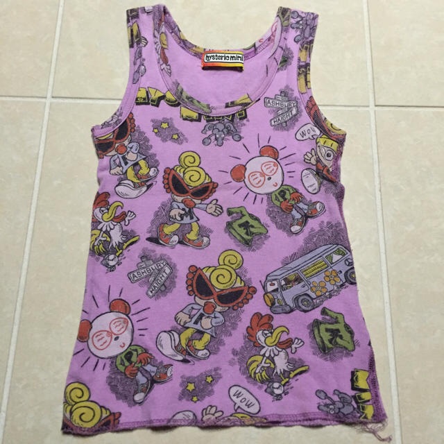 HYSTERIC MINI(ヒステリックミニ)のヒスミニ タンクトップ 95cm キッズ/ベビー/マタニティのキッズ服女の子用(90cm~)(Tシャツ/カットソー)の商品写真