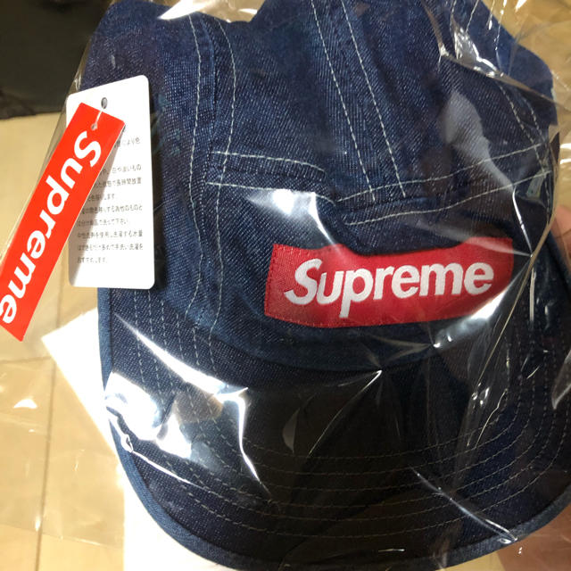 supreme chino twill camp cap デニム ボックスロゴ