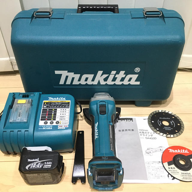 マキタ makita 14.4V 充電式ディスクグラインダー GA400D