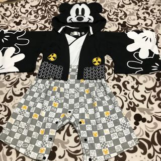 ディズニー(Disney)のYua0808様専用★袴　ロンパース  ミッキー(和服/着物)