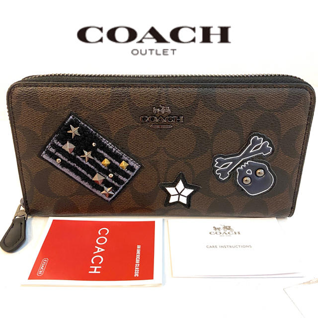 COACH(コーチ)のプレゼントにも❤️新品コーチ正規品 スカルラウンドファスナー長財布 レディースのファッション小物(財布)の商品写真