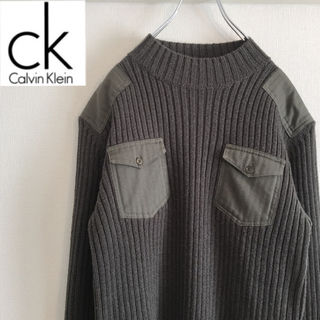 カルバンクライン(Calvin Klein)の美品 Calvin Klein コンバットセーター　コマンドセーター(ニット/セーター)