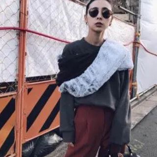 アメリヴィンテージ(Ameri VINTAGE)のSRNmama☆様専用 Ameri/FUR TIPPET TOP スウェット(トレーナー/スウェット)