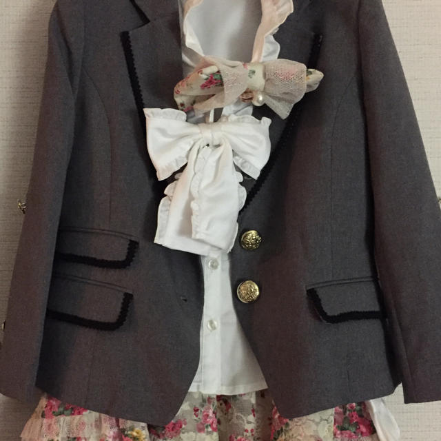 《お取り置き》入学式に♪ キッズ/ベビー/マタニティのキッズ服女の子用(90cm~)(ドレス/フォーマル)の商品写真