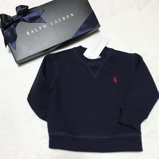 ラルフローレン(Ralph Lauren)の＊yuri★様 専用＊12M/80 新品 裏起毛 スウェットシャツ / ネイビー(トレーナー)